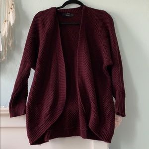 Forever 21 Maroon Cardigan